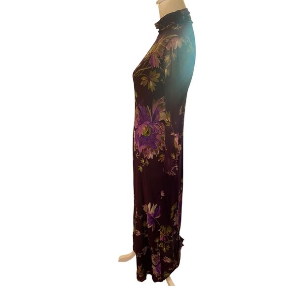 Fuzzi Plum Floral Sheath Dress in size 10 MSRP: $595 - Picture 6 of 9